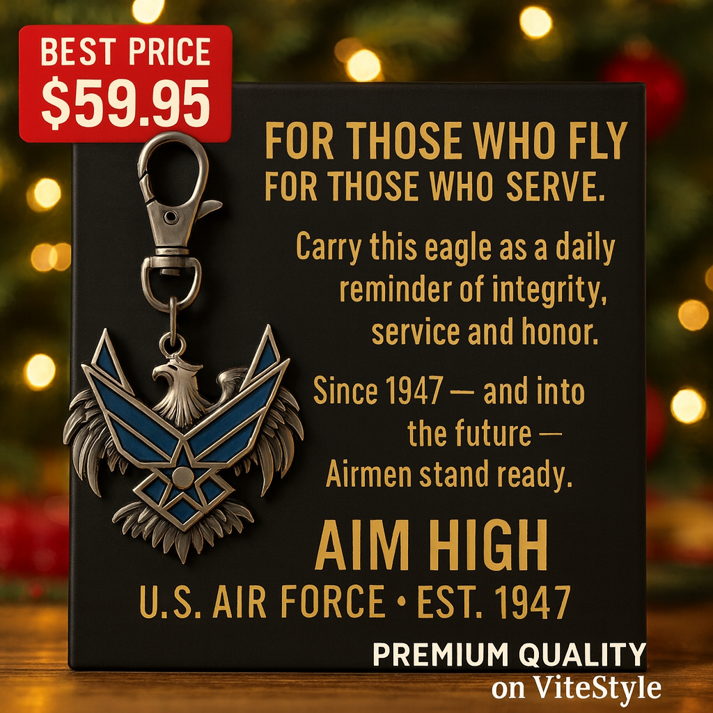 US Air Force Eagle Crest Keychain