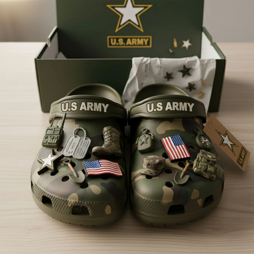 US Army Crocs Charm
