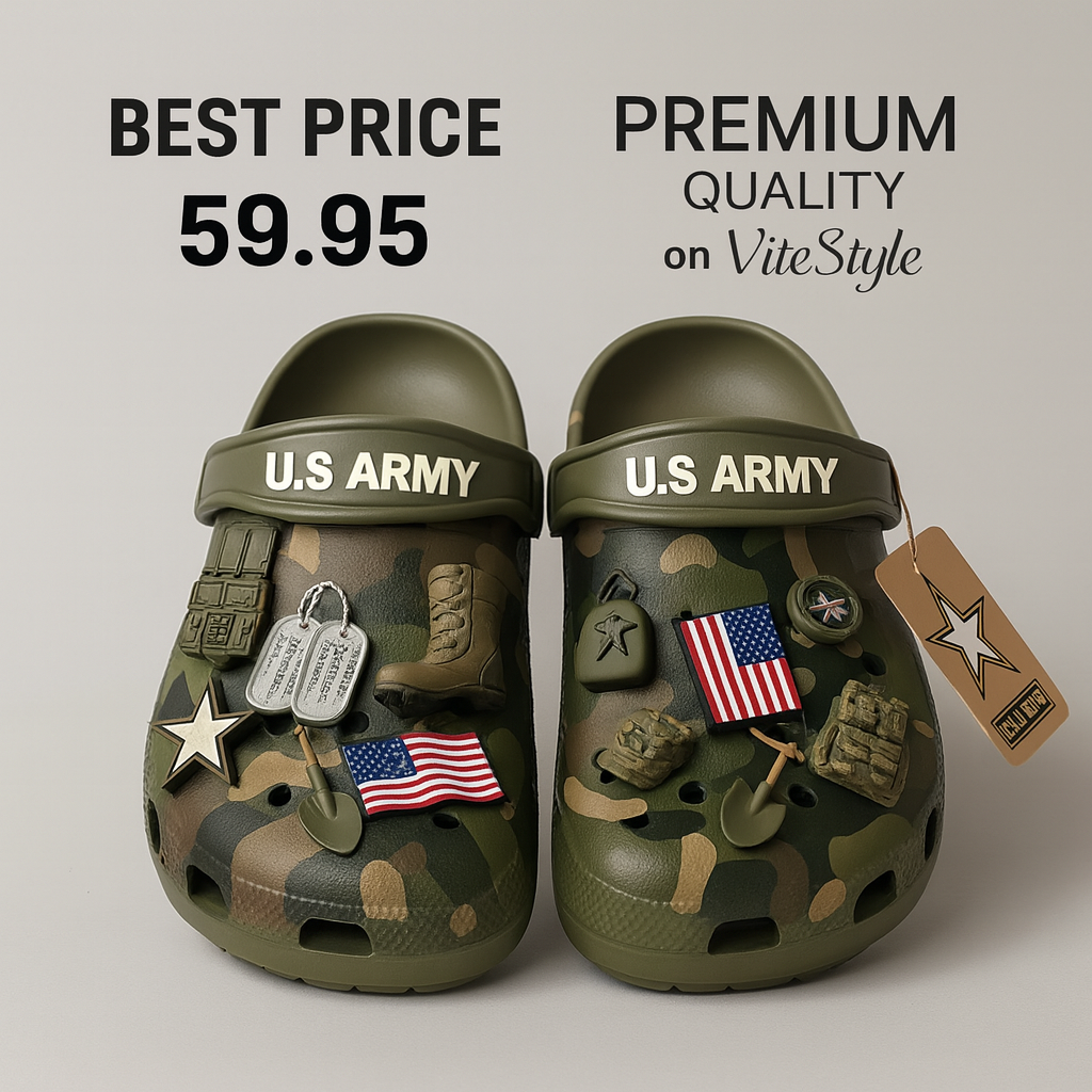US Army Crocs Charm