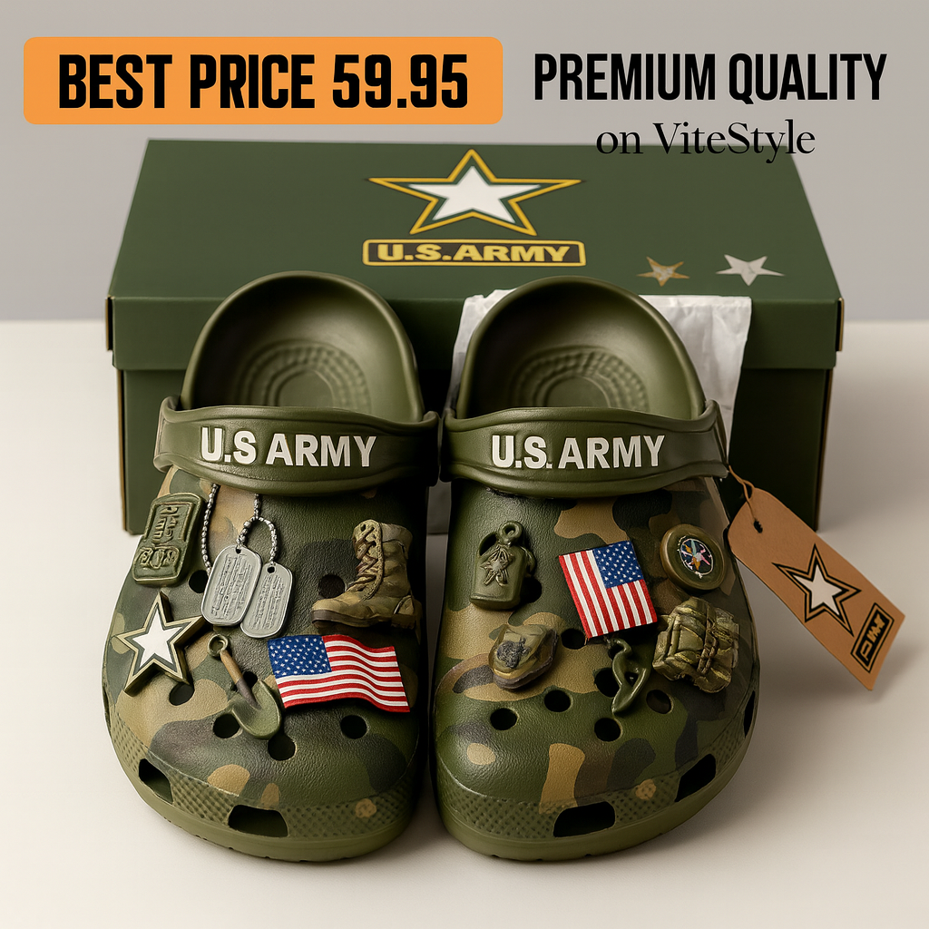 US Army Crocs Charm