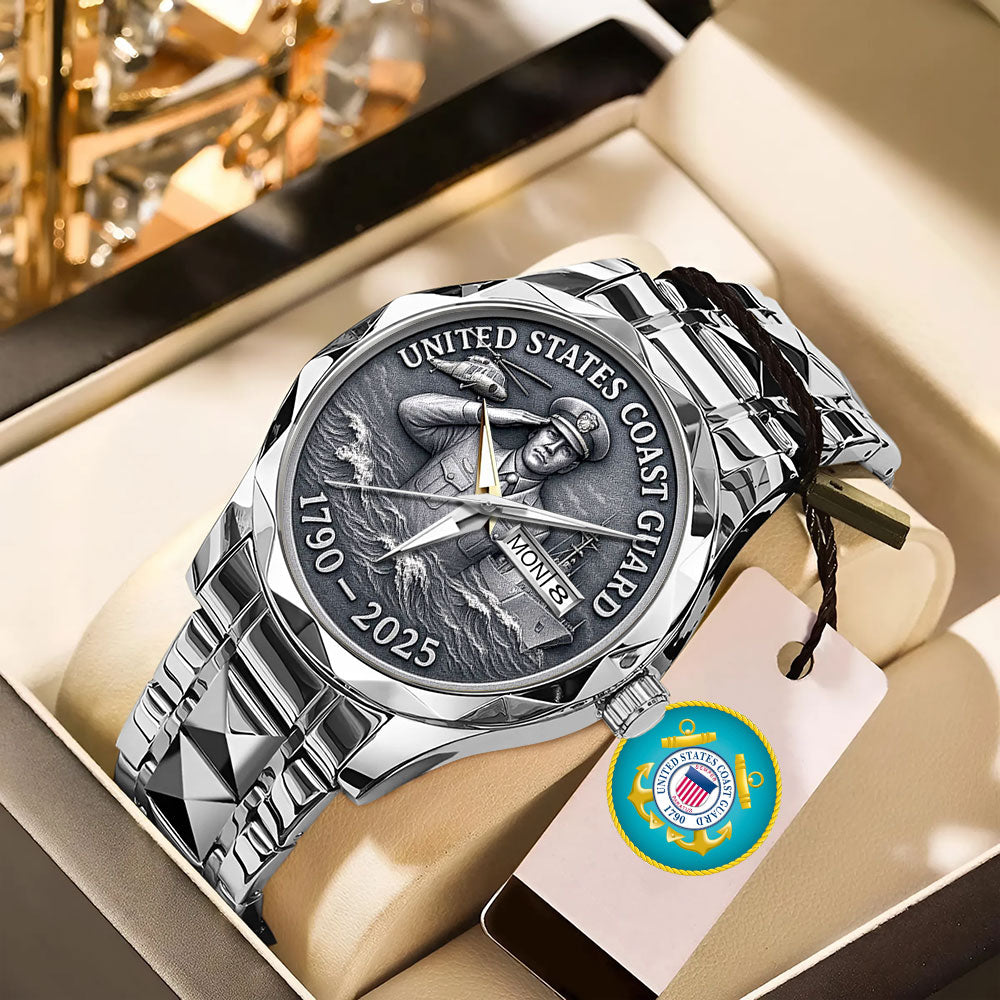 US Coast Guard 2025 Anniversary Alloy Luxury Quartz Watch - MAITM12902