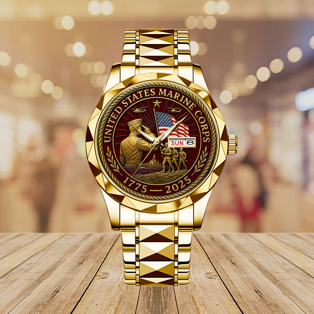 US Marine Corps 2025 Alloy Luxury Quartz Watch - MAITM13270