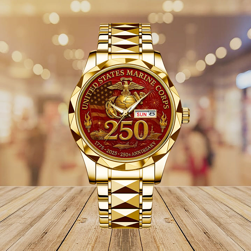 US Marine Corps 250th Anniversary Alloy Luxury Quartz Watch - MAITM13279