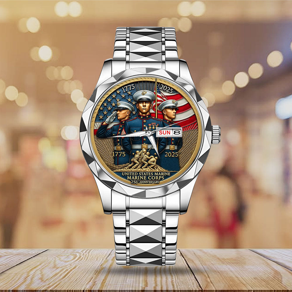 US Marine Corps 250th Anniversary Alloy Luxury Quartz Watch - MAITM13195
