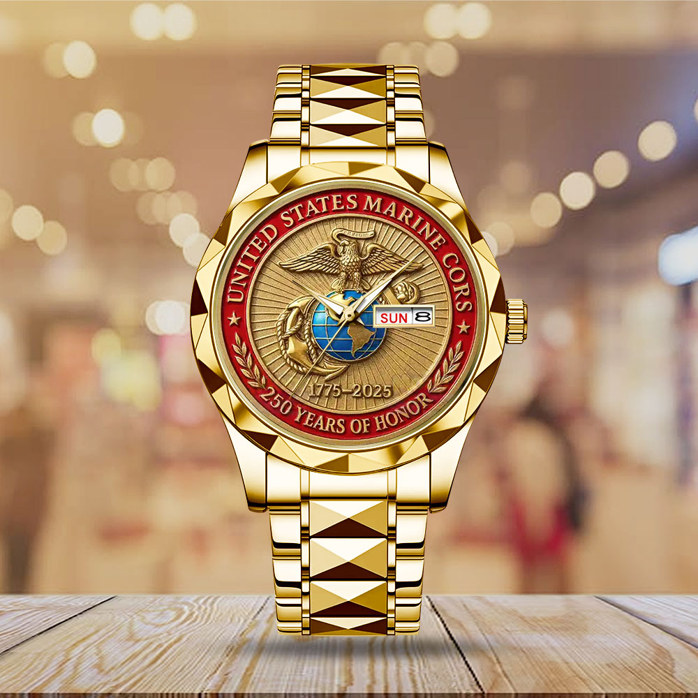 US Marine Corps 250th Anniversary Alloy Luxury Quartz Watch - TANTN17908