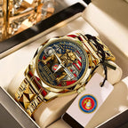 US Marine Corps Alloy Luxury Quartz Watch - MAITM 12474