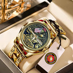 US Marine Corps Alloy Luxury Quartz Watch - MAITM12592