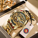US Marine Corps Alloy Luxury Quartz Watch - MAITM 12288