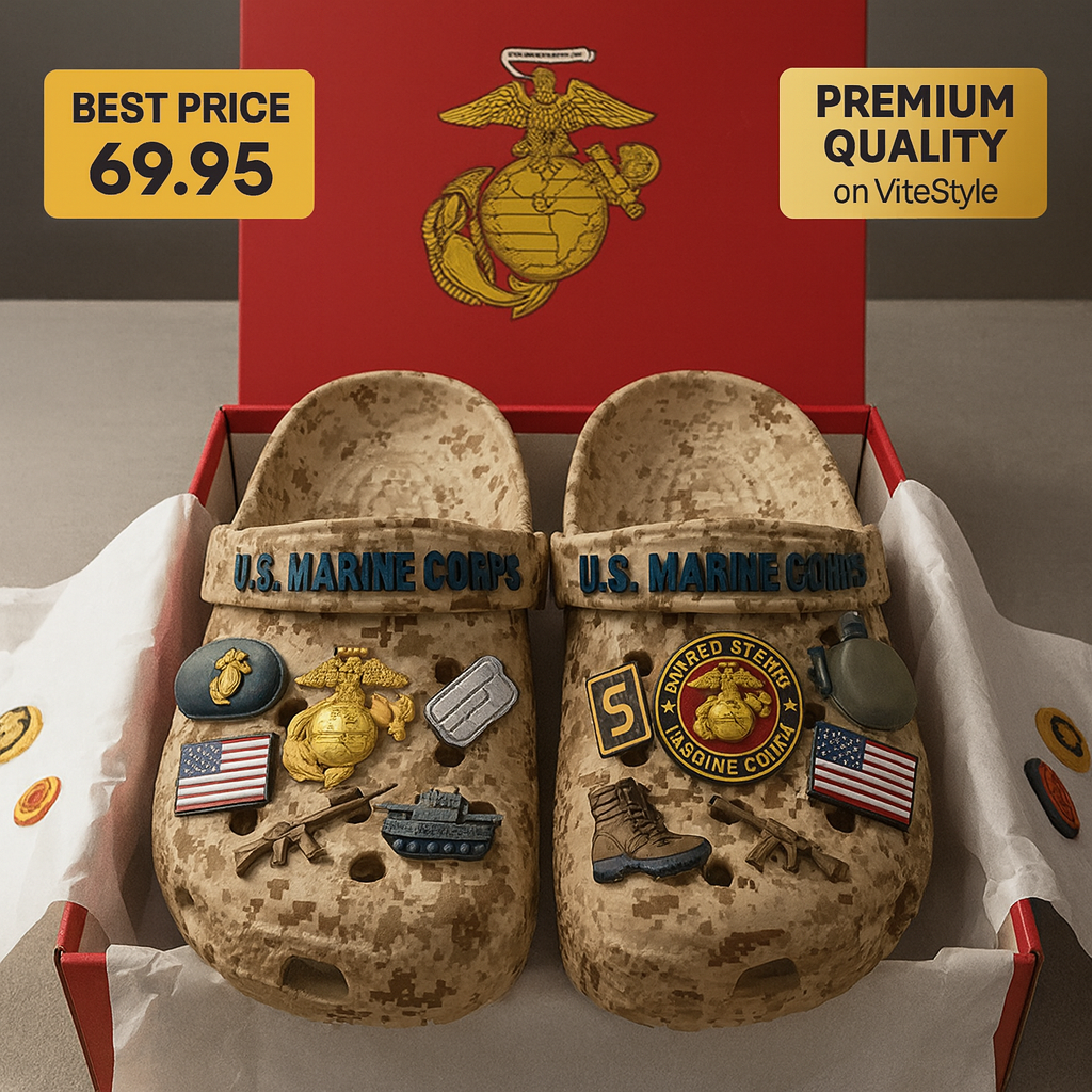 US Marine Corps Croc Charms