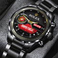 US Marine Corps x Rolex Black Stainless Steel Watch - MAITM 12156
