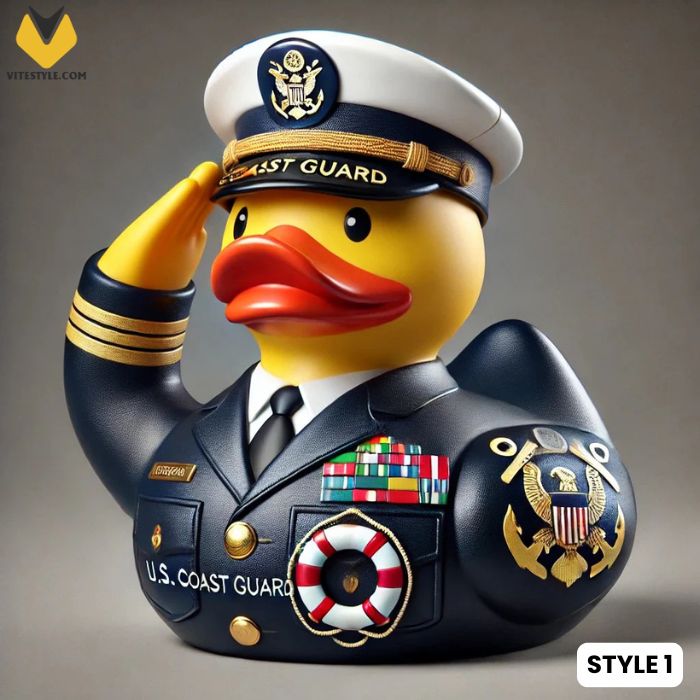 US Military 250th Anniversary Rubber Duck Ornament
