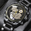 US Navy Black Stainless Steel Watch - TMTHU1003