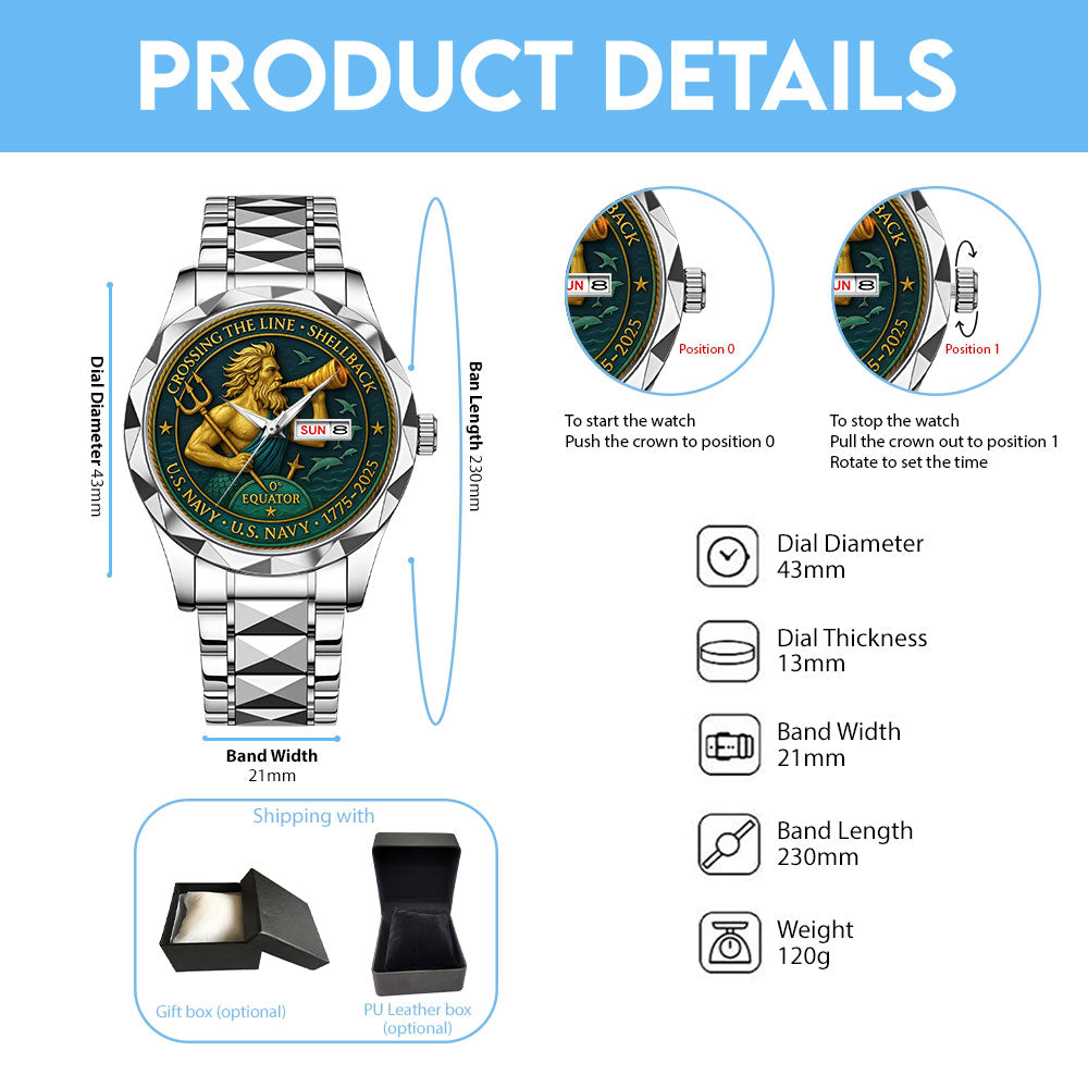 US Navy 2025 Alloy Luxury Quartz Watch - MAITM13873