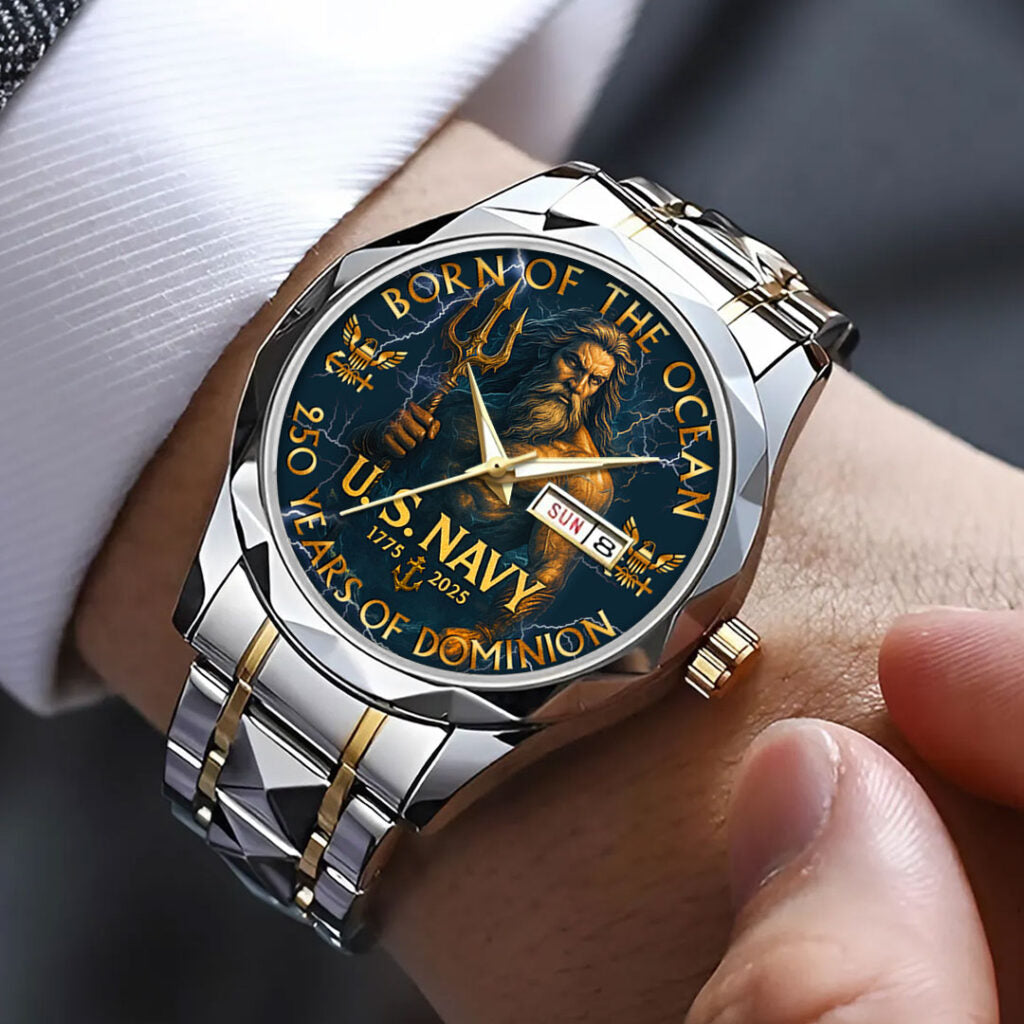 US Navy 250th Anniversary Alloy Luxury Quartz Watch - HOATT13149