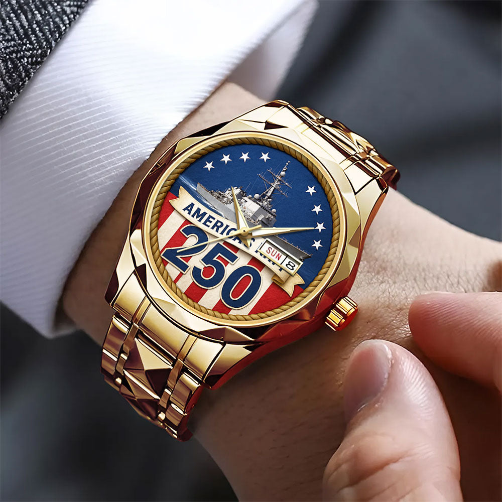 US Navy 250th Anniversary Alloy Luxury Quartz Watch - MAITM13378
