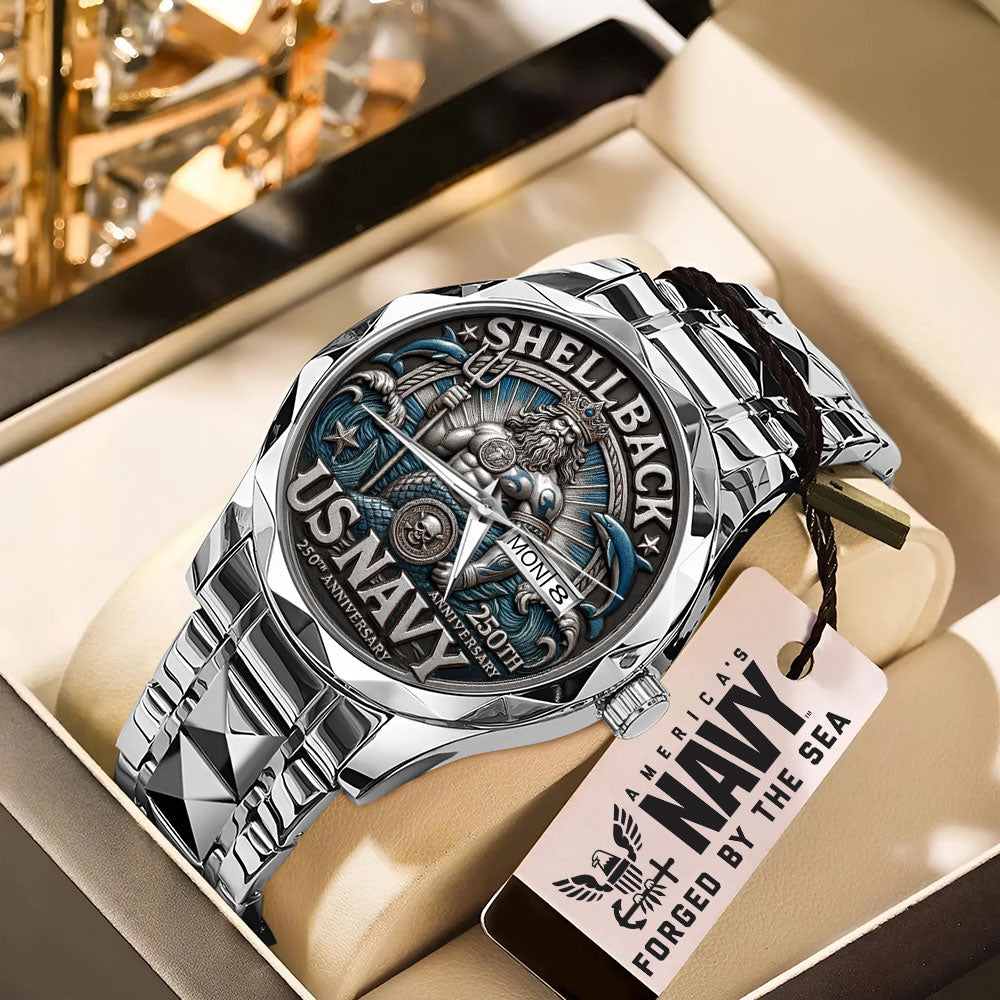 US Navy 250th Anniversary Alloy Luxury Quartz Watch - MAITM12668