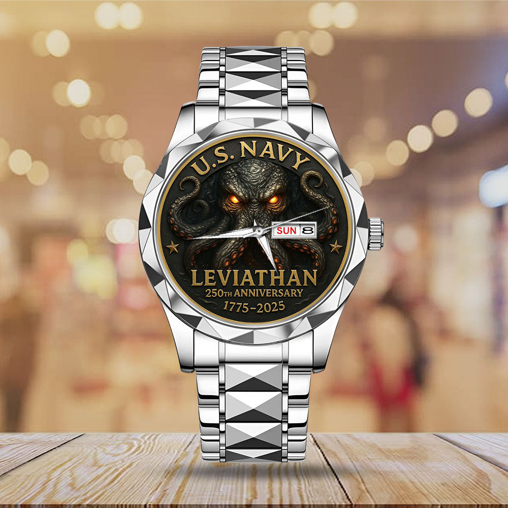 US Navy 250th Anniversary Alloy Luxury Quartz Watch - MAITM12725
