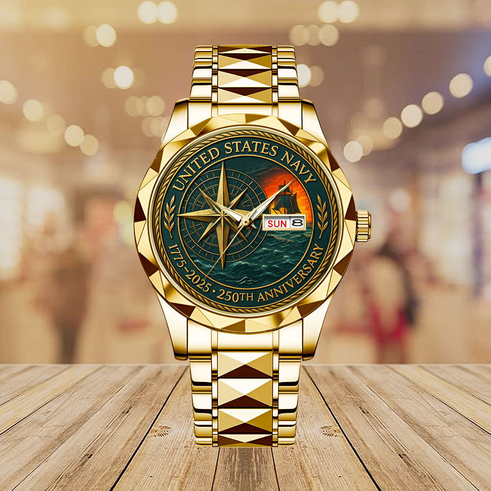 US Navy 250th Anniversary Alloy Luxury Quartz Watch - MAITM13271