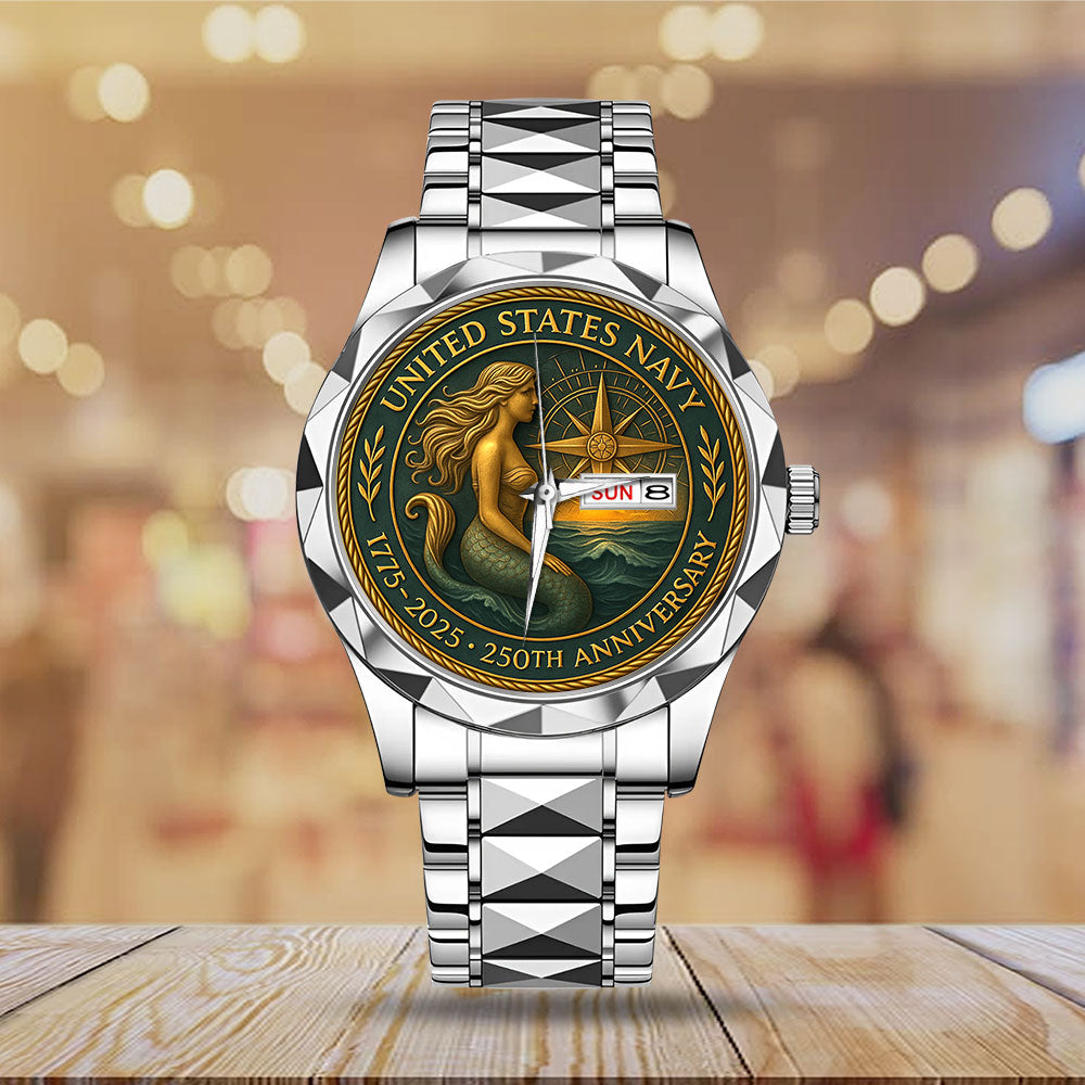 US Navy 250th Anniversary Alloy Luxury Quartz Watch - MAITM13276