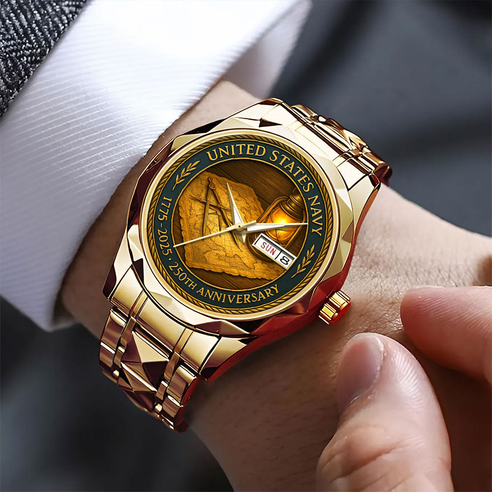 US Navy 250th Anniversary Alloy Luxury Quartz Watch - MAITM13277
