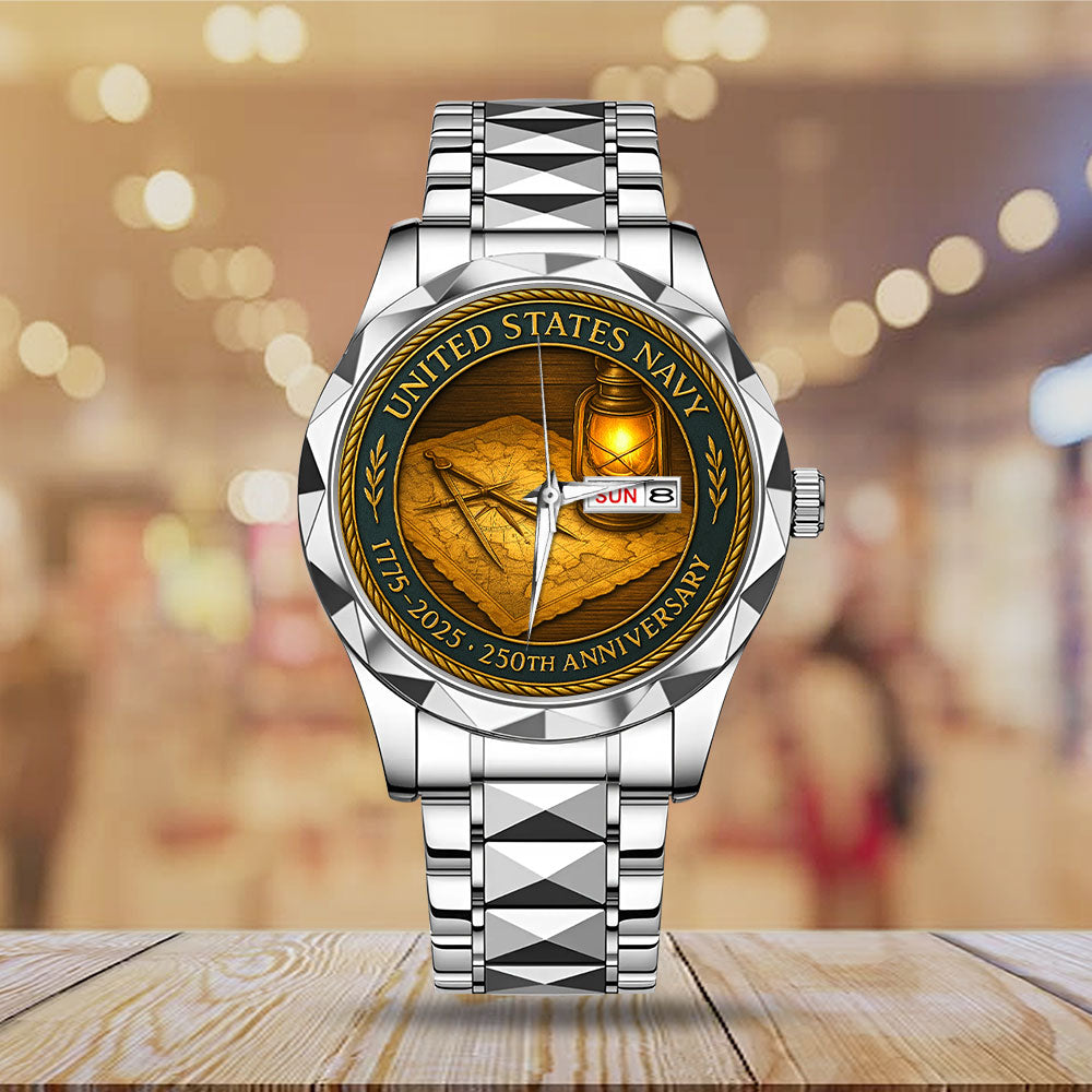 US Navy 250th Anniversary Alloy Luxury Quartz Watch - MAITM13277