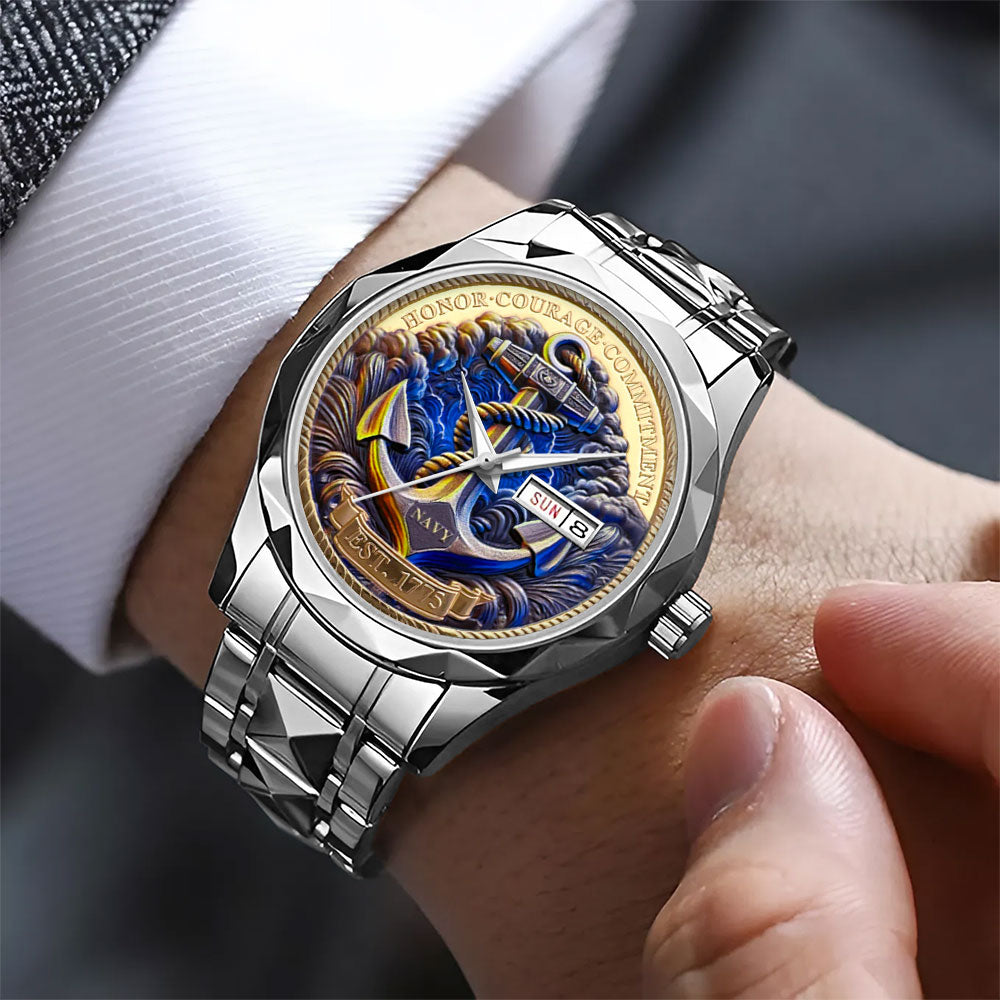 US Navy Alloy Luxury Quartz Watch - MAITM 12133