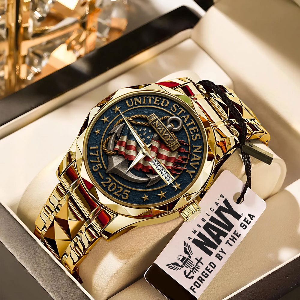 US Navy Alloy Luxury Quartz Watch - MAITM 12493