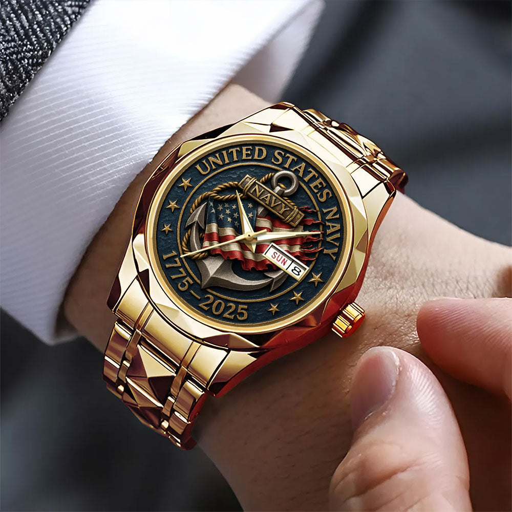 US Navy Alloy Luxury Quartz Watch - MAITM 12493