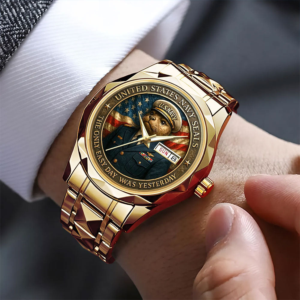 US Navy Alloy Luxury Quartz Watch - MAITM12672