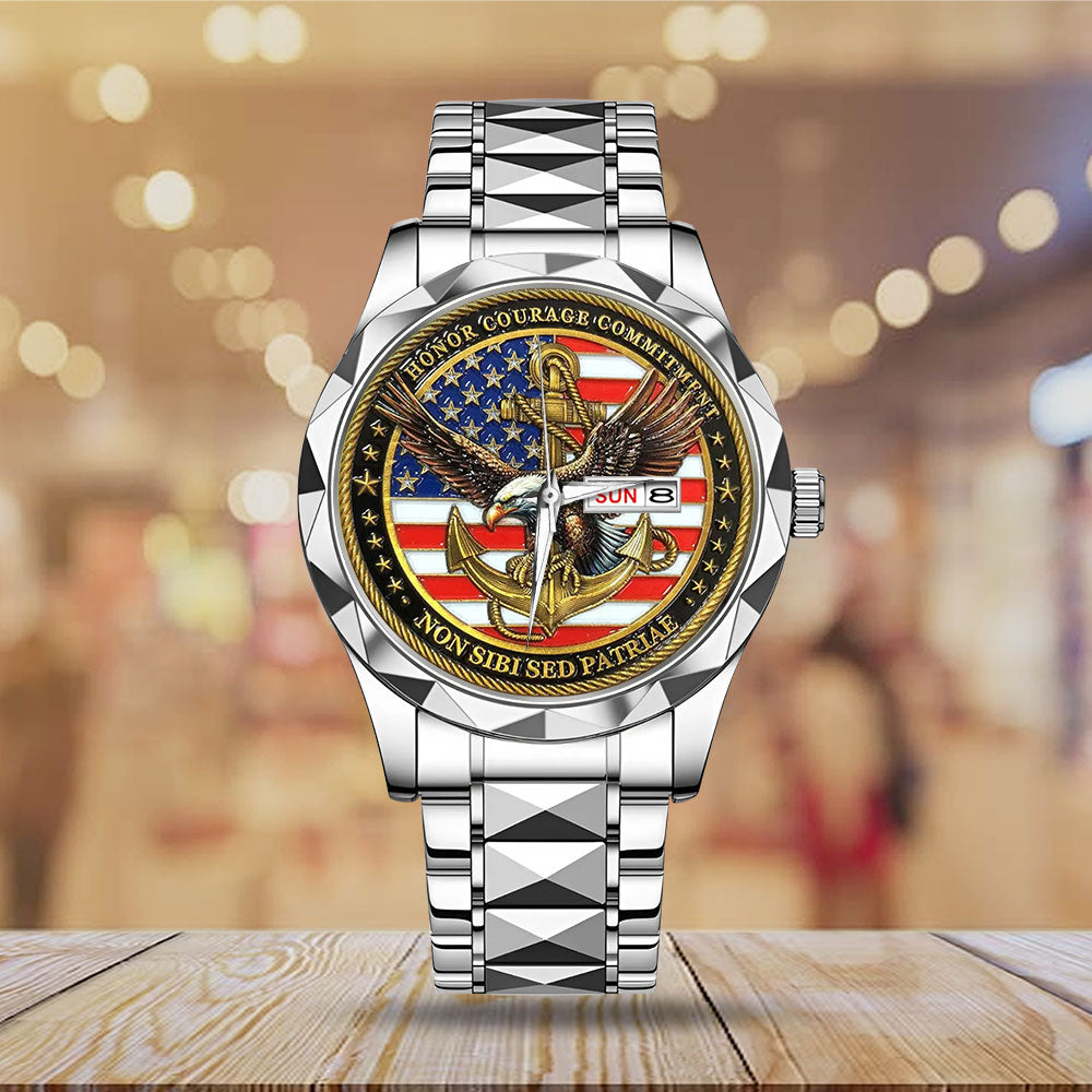 US Navy Alloy Luxury Quartz Watch - MAITM12907