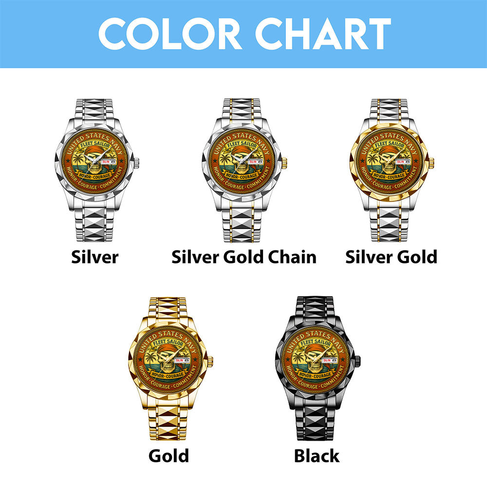 US Navy Alloy Luxury Quartz Watch - MAITM13528