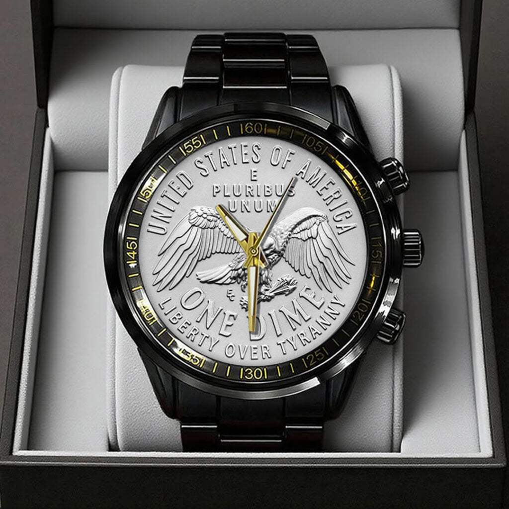 America250 Black Stainless Steel Watch - TANTN21685