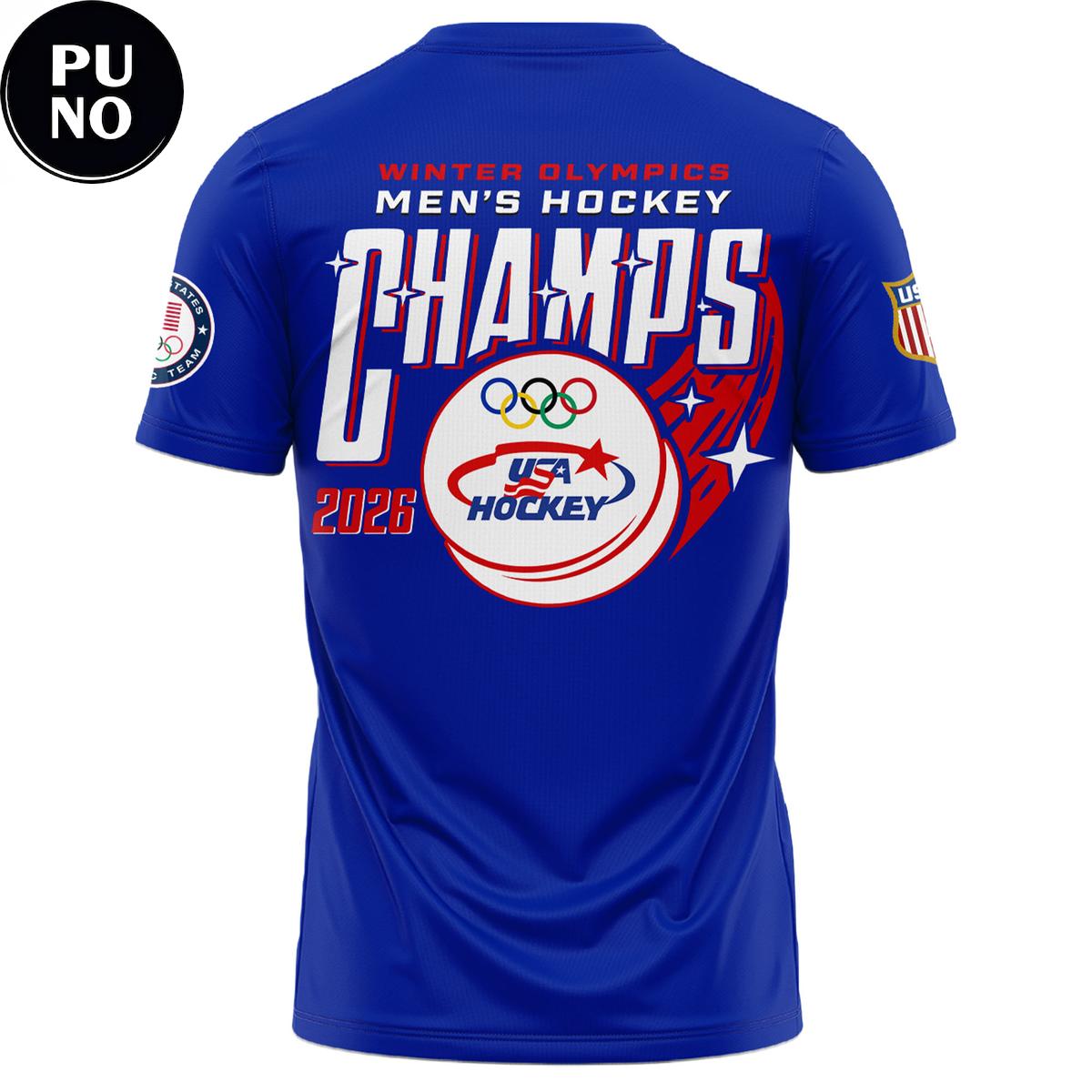 USA Hockey Men Olympic Champions 2026 Hoodie T-Shirt