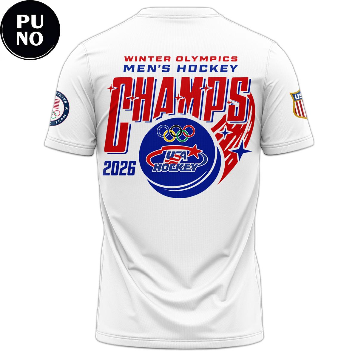 USA Hockey Men Olympic Champions 2026 Hoodie T-Shirt