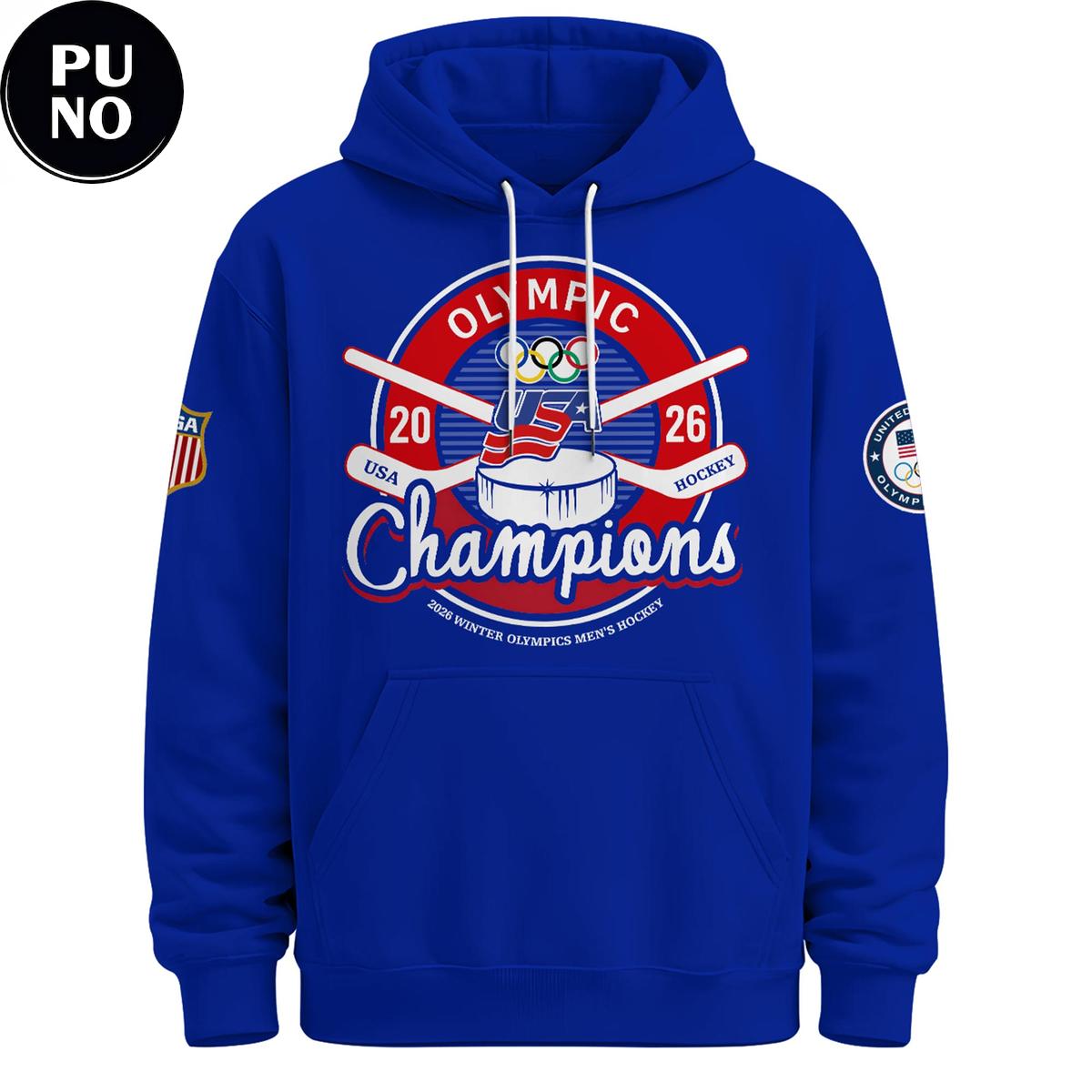 USA Hockey Men Olympic Champions 2026 Hoodie T-Shirt