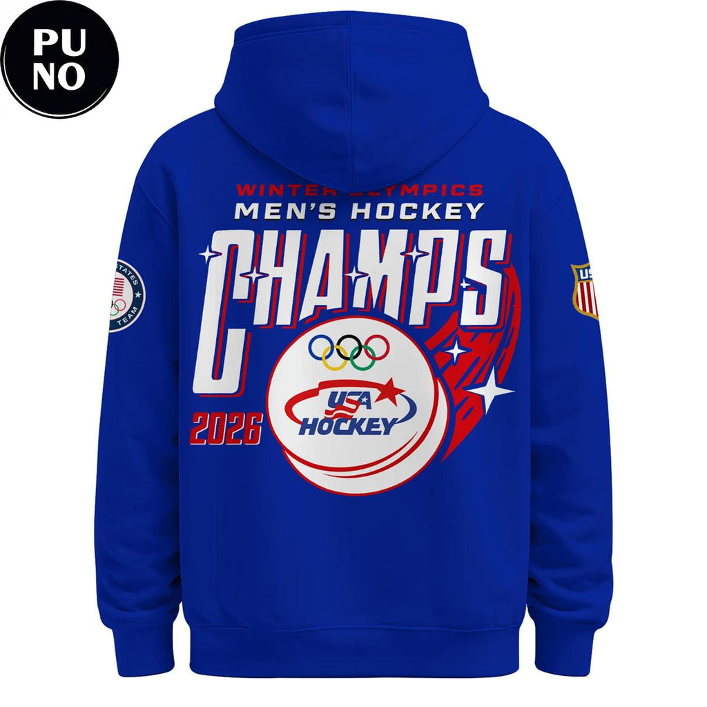 USA Hockey Men Olympic Champions 2026 Hoodie T-Shirt