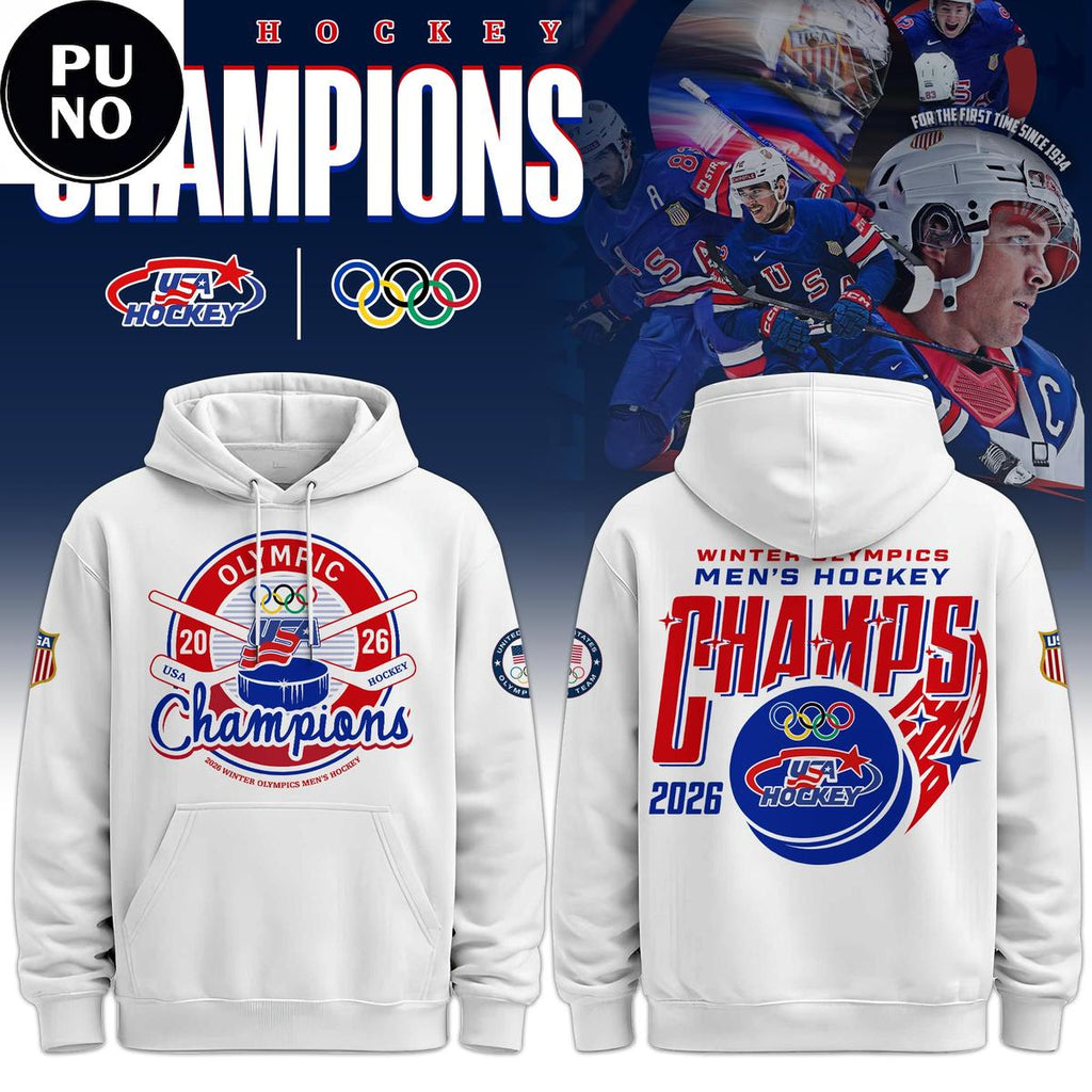 USA Hockey Men Olympic Champions 2026 Hoodie T-Shirt