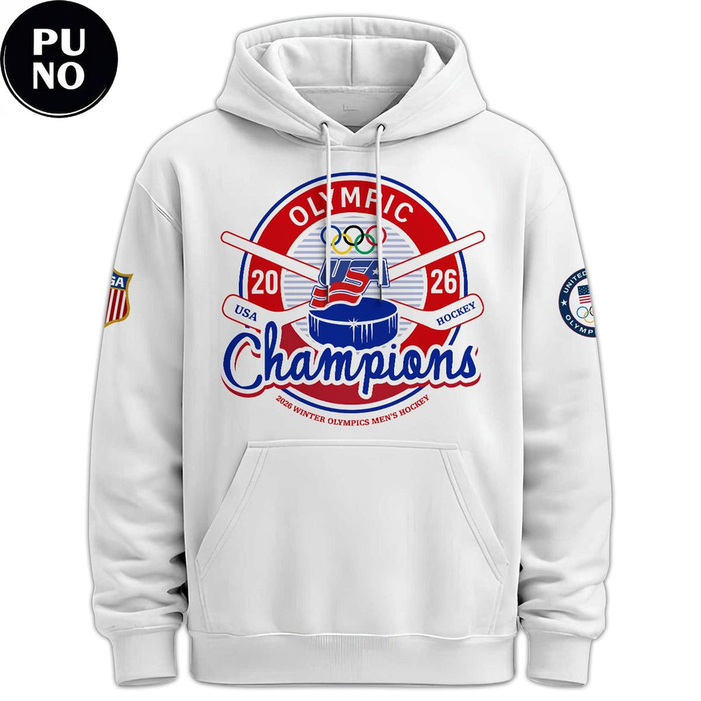 USA Hockey Men Olympic Champions 2026 Hoodie T-Shirt