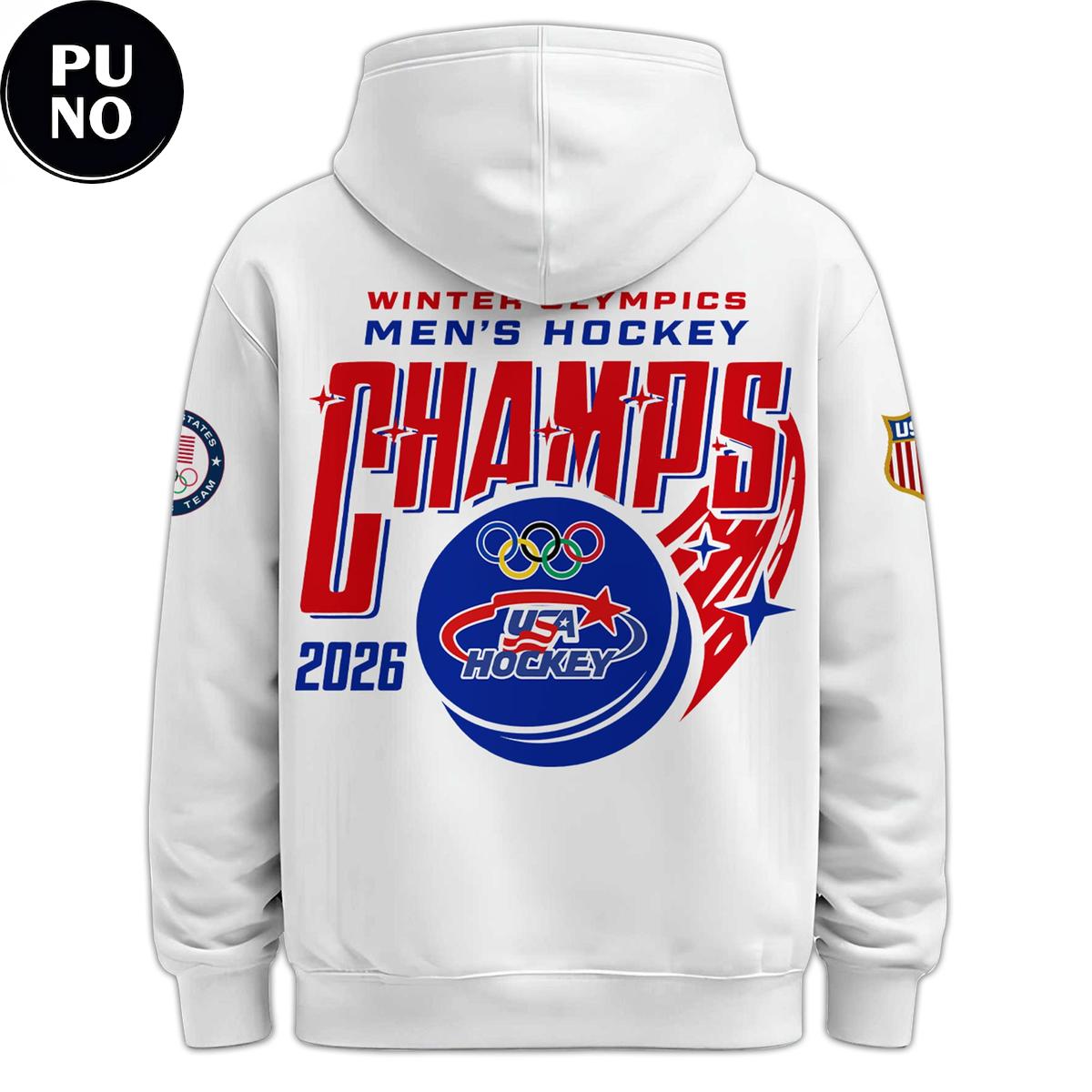 USA Hockey Men Olympic Champions 2026 Hoodie T-Shirt