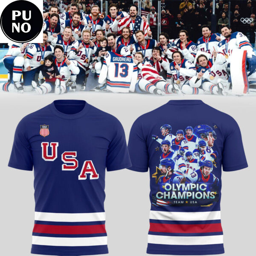 USA Mens Ice Hockey Team Olympic 2026 Champions America Proud Hoodie