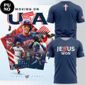 USA Team Jesus Won John 16:33 World Baseball Classic 2026 T-Shirt