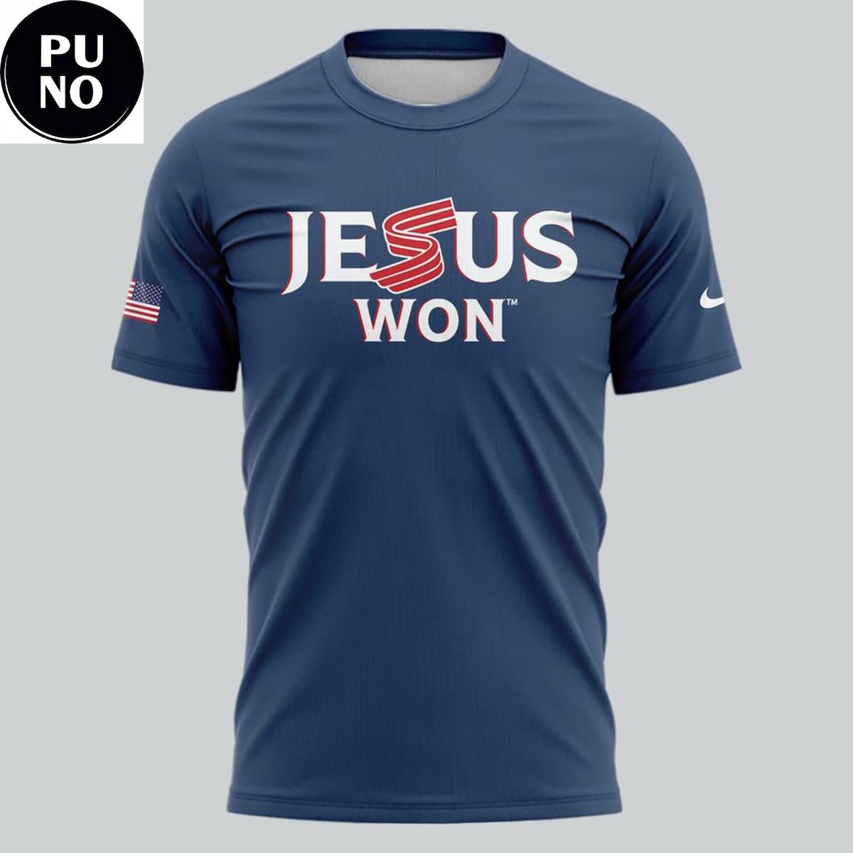 USA Team Jesus Won John 16:33 World Baseball Classic 2026 T-Shirt