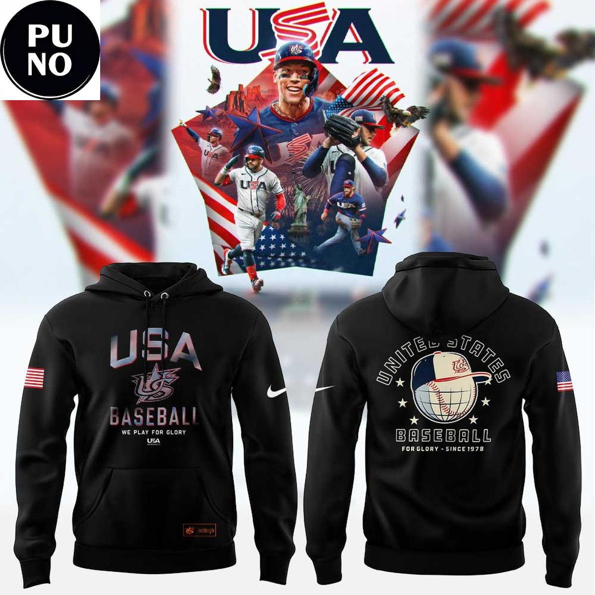 USA Team World Baseball Classic 2026 For Glory Hoodie T-Shirt