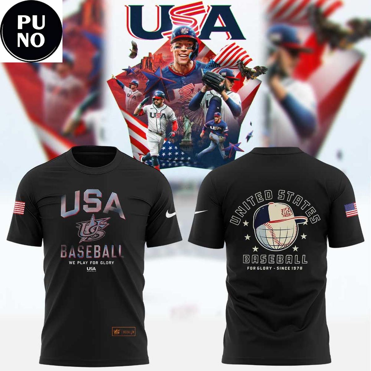 USA Team World Baseball Classic 2026 For Glory Hoodie T-Shirt