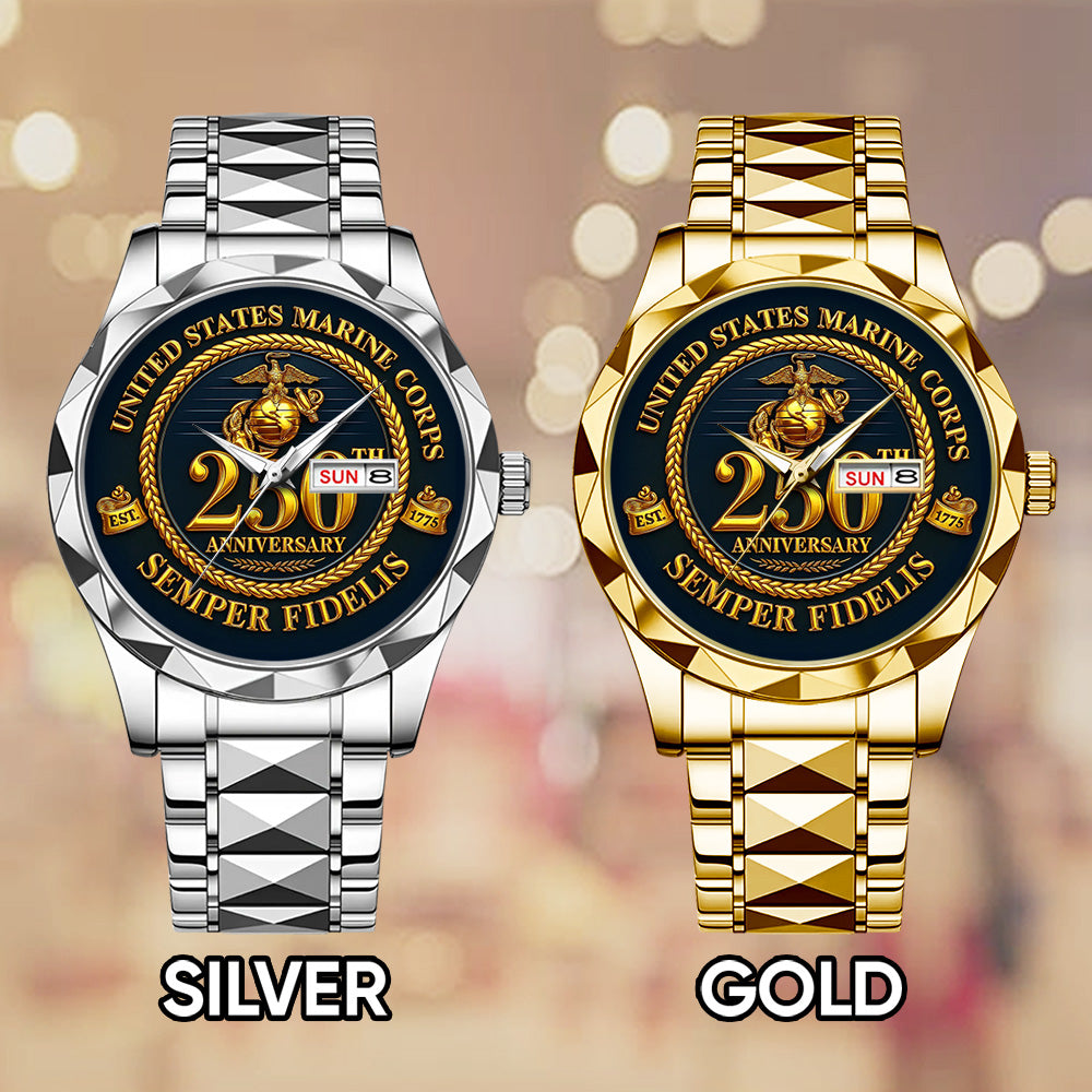 US Marine Corps 250th Anniversary Alloy Luxury Quartz Watch - TMTHU1326