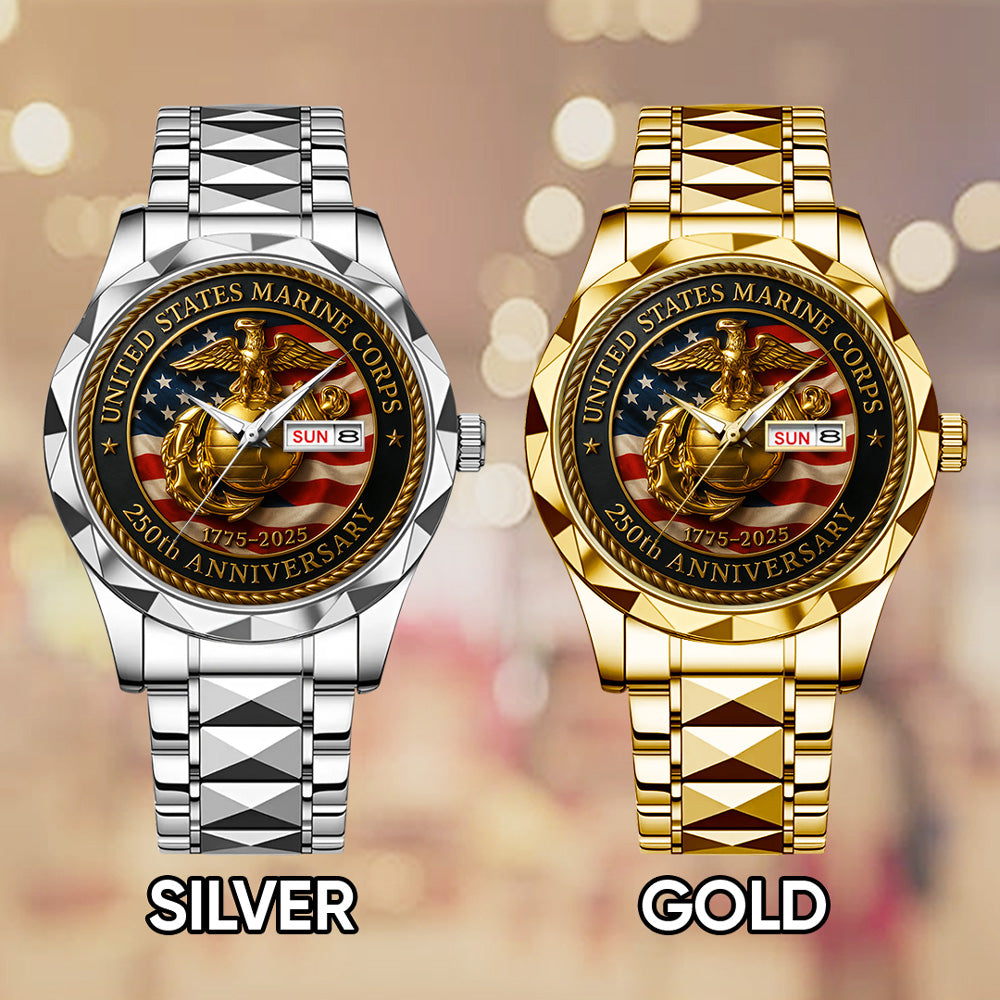 US Marine Corps 250th Anniversary 2025 Alloy Luxury Quartz Watch - TMTHU575