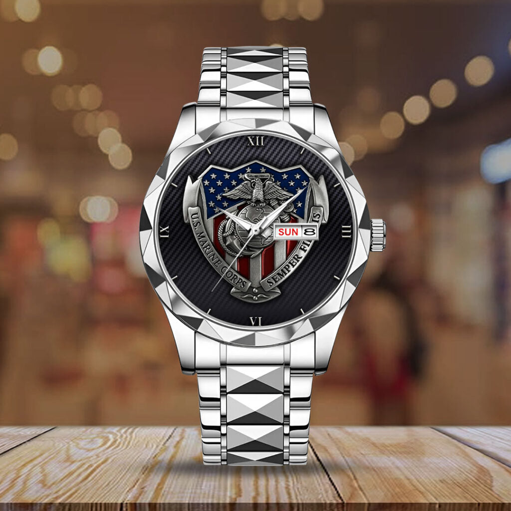 US Marine Corps Alloy Luxury Quartz Watch - TMTHU489