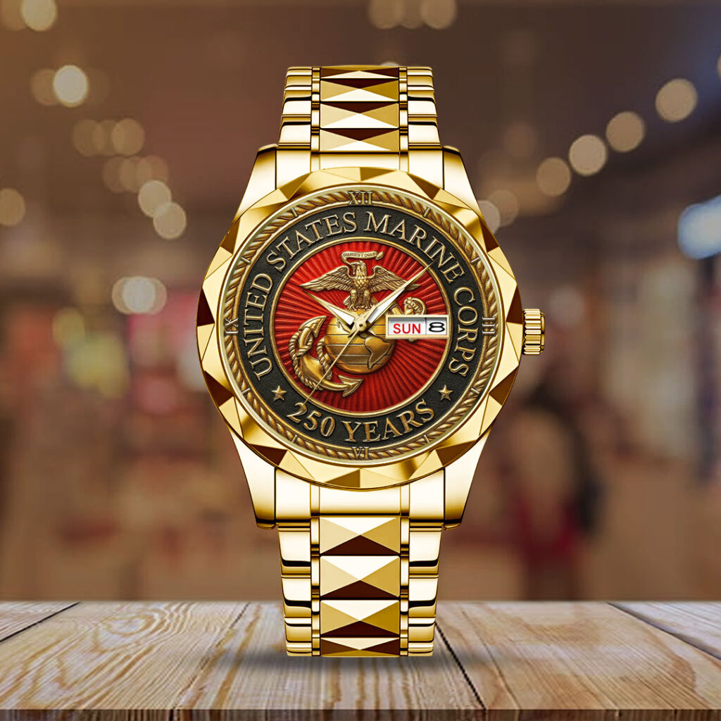 US Marine Corps 250th Anniversary Alloy Luxury Quartz Watch - TMTHU1341