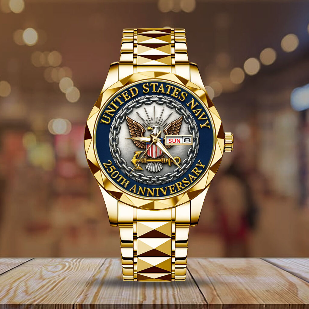 US Navy 250th Anniversary Alloy Luxury Quartz Watch - TMTHU1353