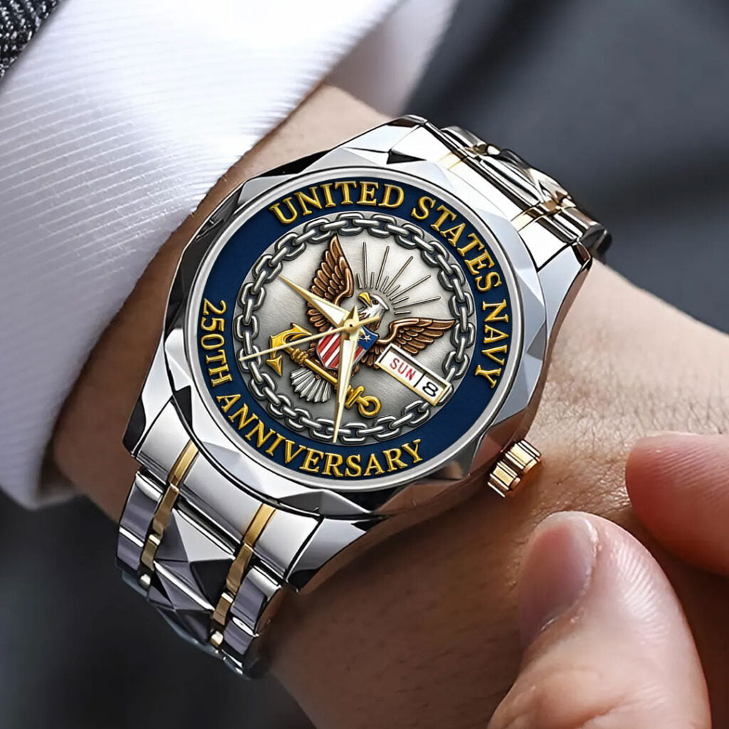 US Navy 250th Anniversary Alloy Luxury Quartz Watch - TMTHU1353